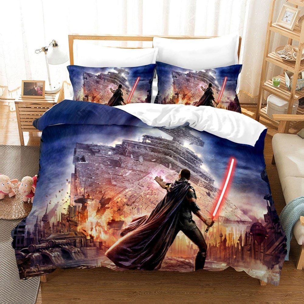 Star Wars Comic 100% Coton Ensemble Housse de Couette Lit Simple – Comprend une Taie d'Oreiller 50 x 70 cm Star Wars Comic 100% Coton Ensemble Housse de Couette Lit Simple – Comprend une Taie d'Oreiller 50 x 70 cm