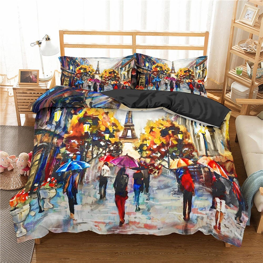 Housse de Couette Paris Vintage | Housse de Lit