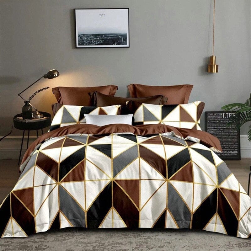 Housse de Couette 200x200 Marron