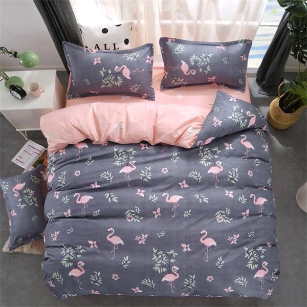 Housse de Couette 220x240 Gris Rose
