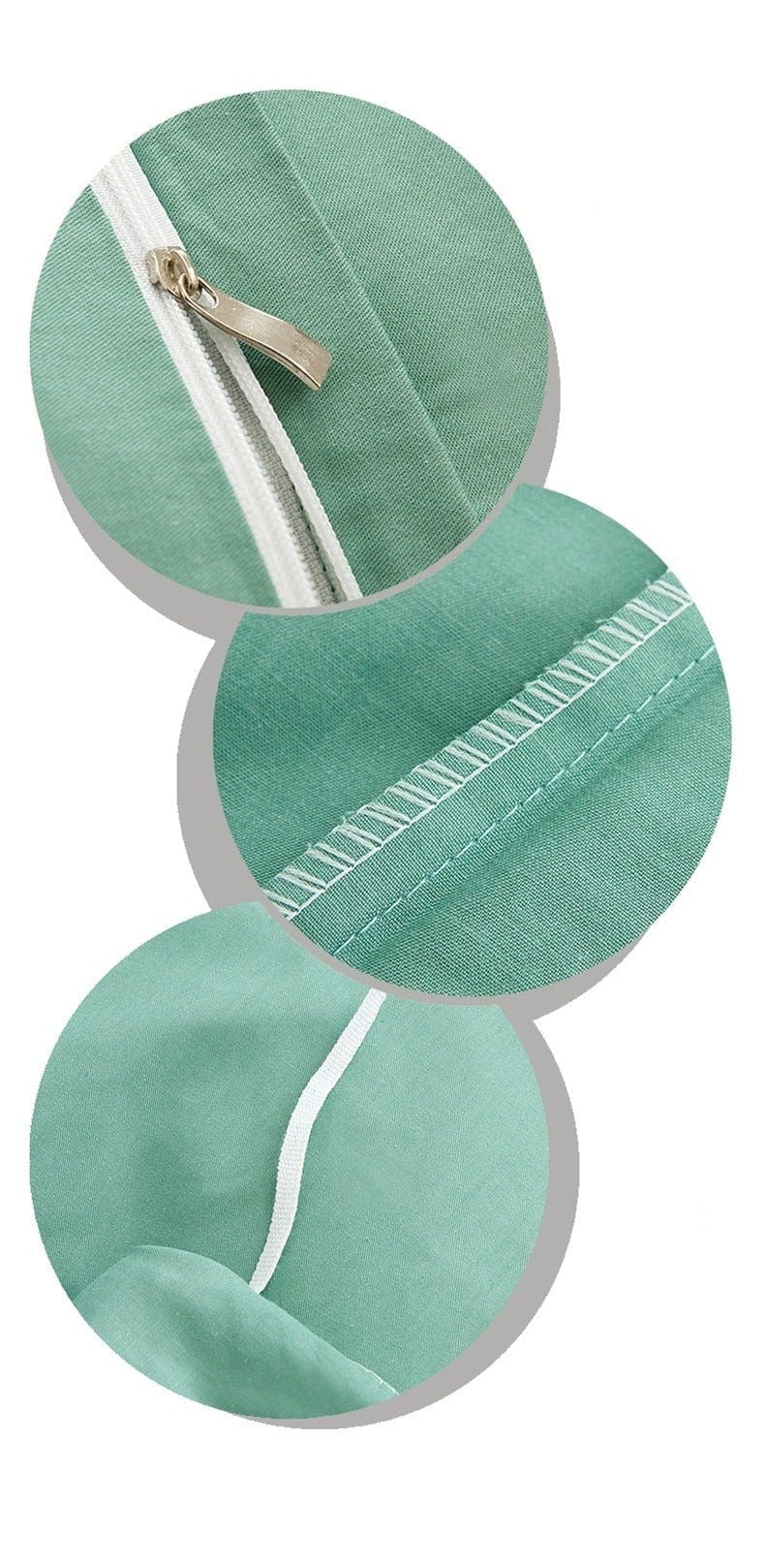 Housse de Couette 220x240 Verte