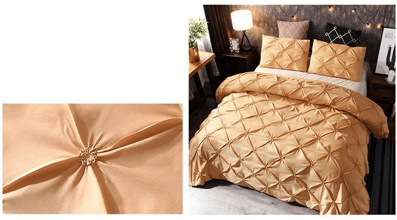 Housse de Couette Beige Doré