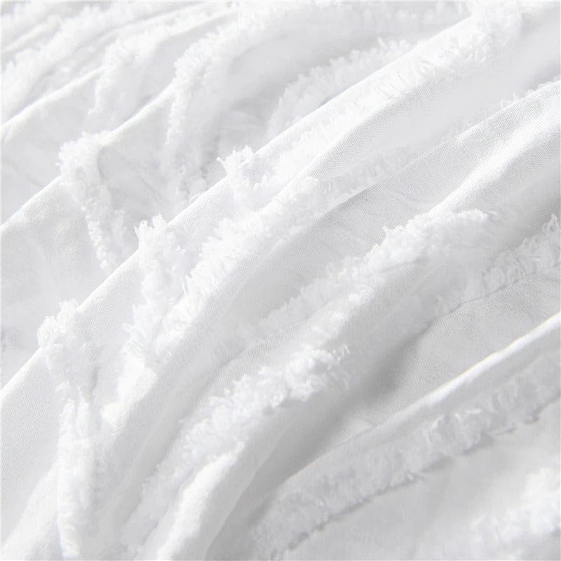 Housse de Couette Blanche Motif