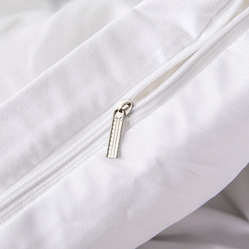 Housse de Couette Blanche Relief