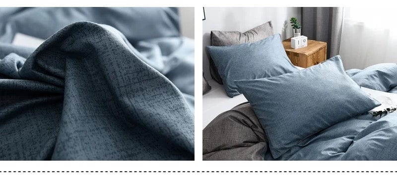 Housse de Couette Bleu Pastel