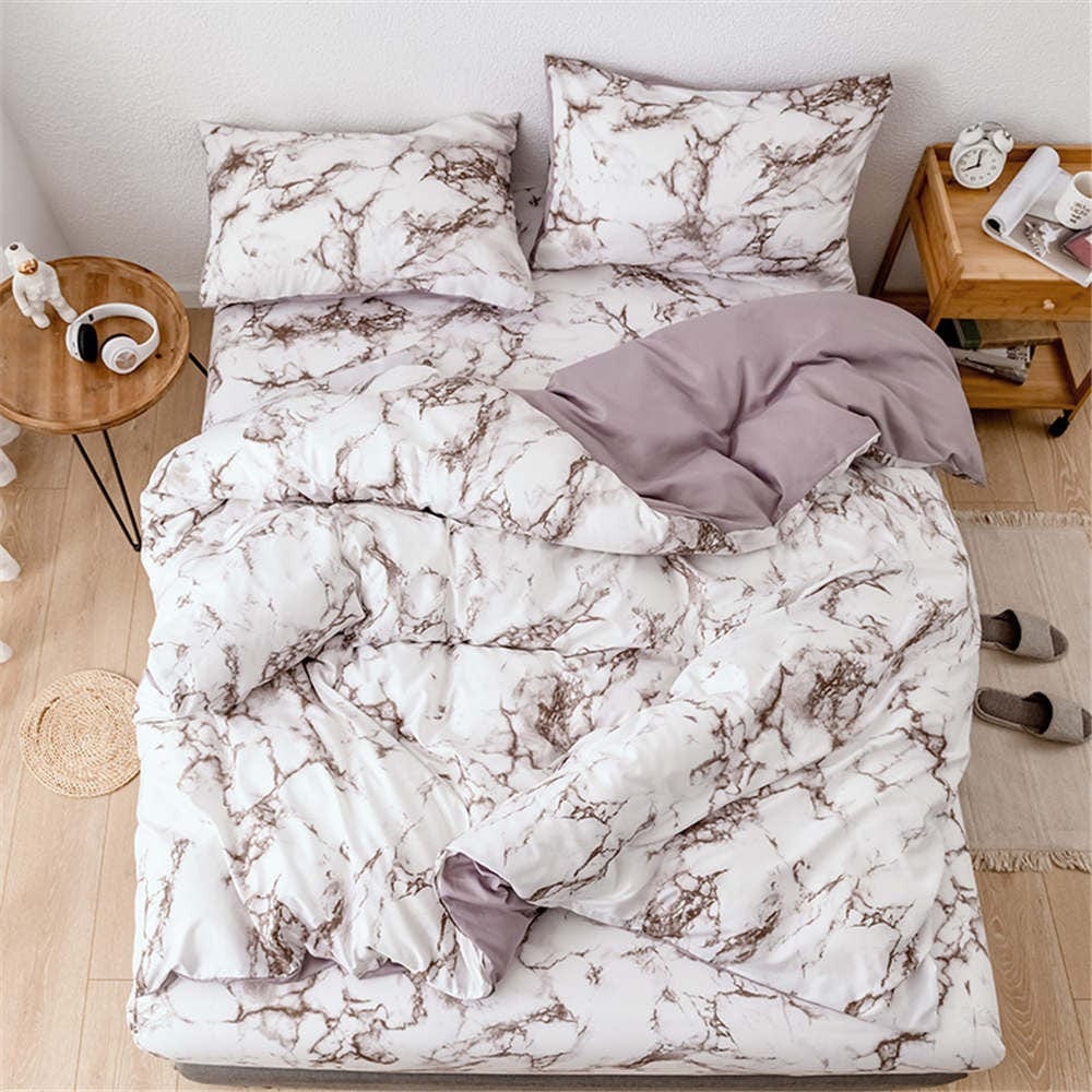 Housse de Couette Effet Marbre