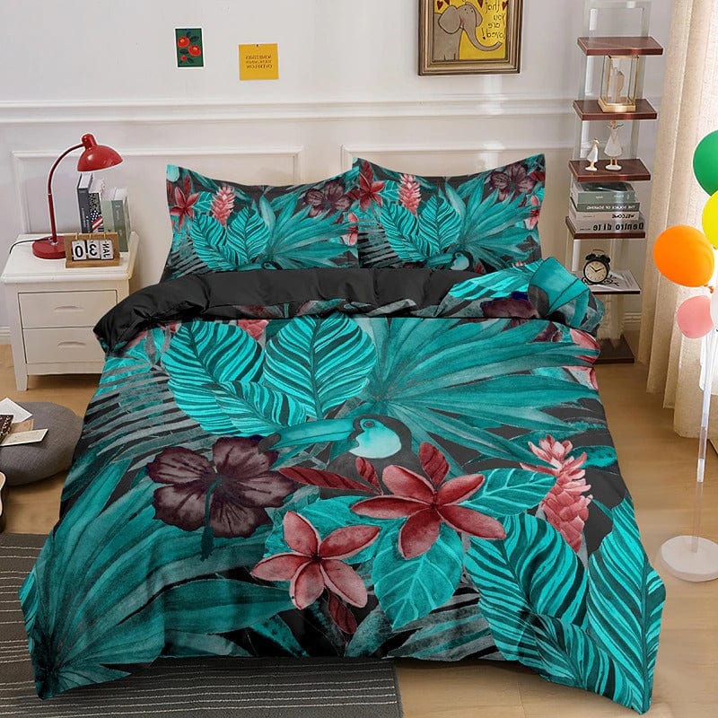 Housse de Couette Feuillage Exotique