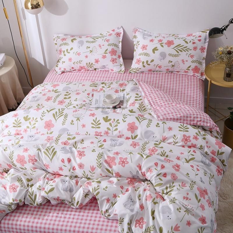 Housse de Couette Fille Fleur