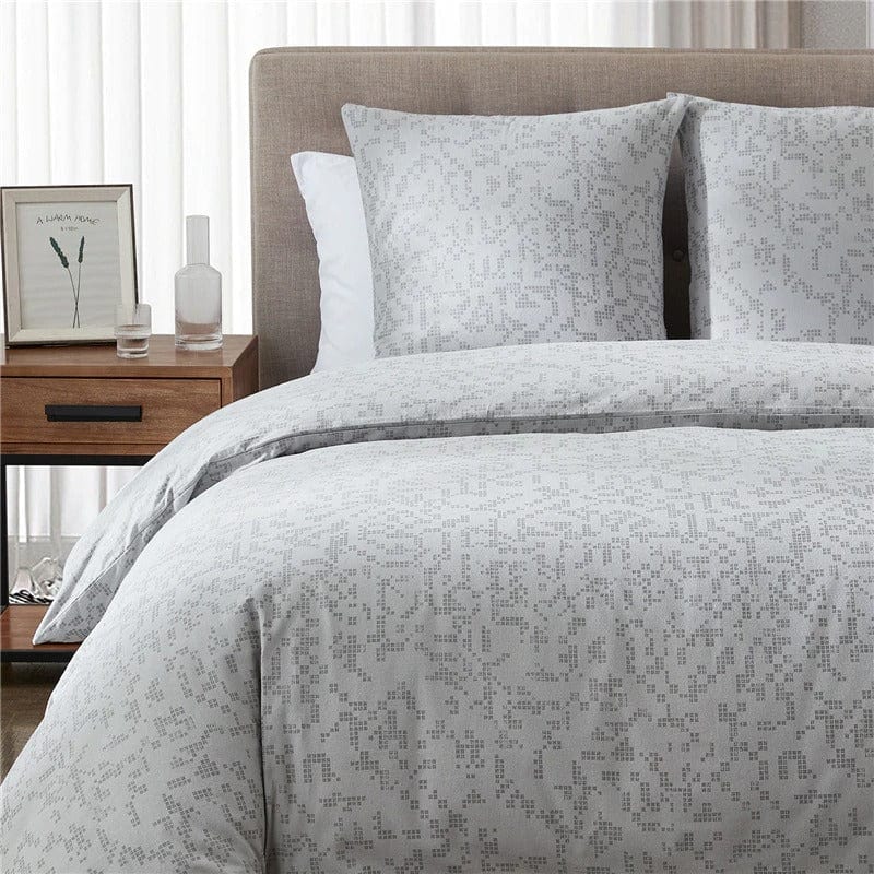 Housse de Couette Graphique Gris