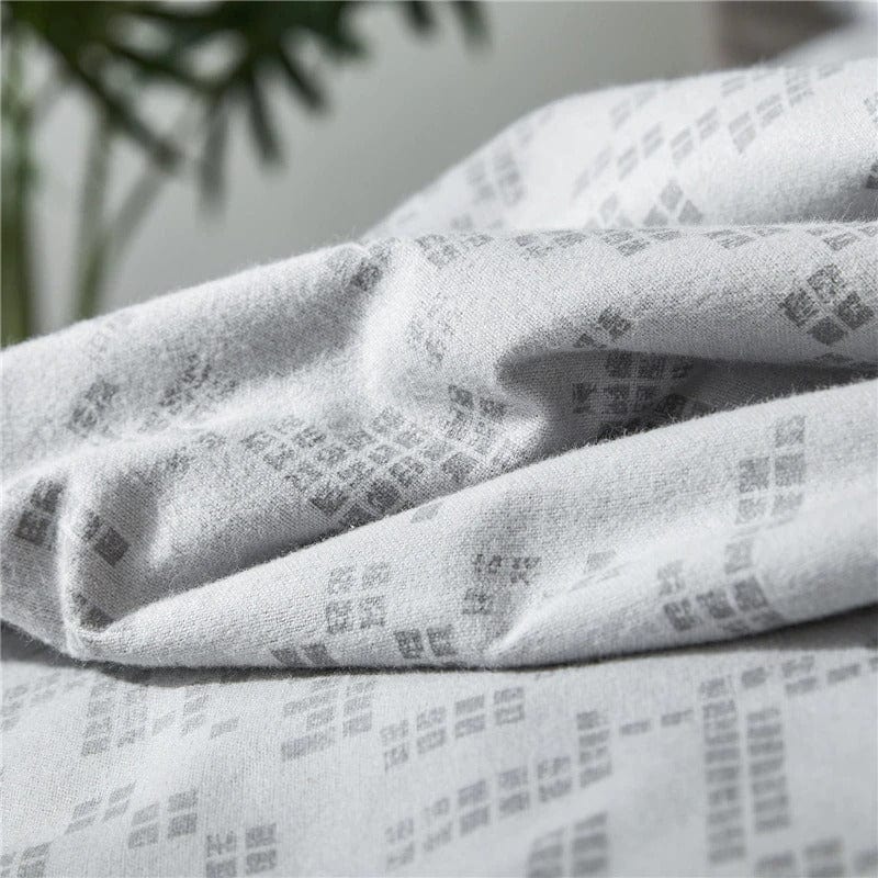 Housse de Couette Graphique Gris