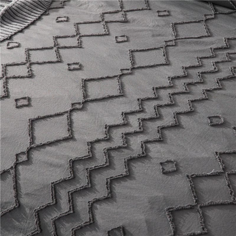 Housse de Couette Gris Anthracite