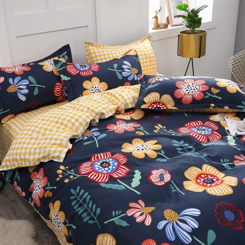 Housse de Couette Grosse Fleurs