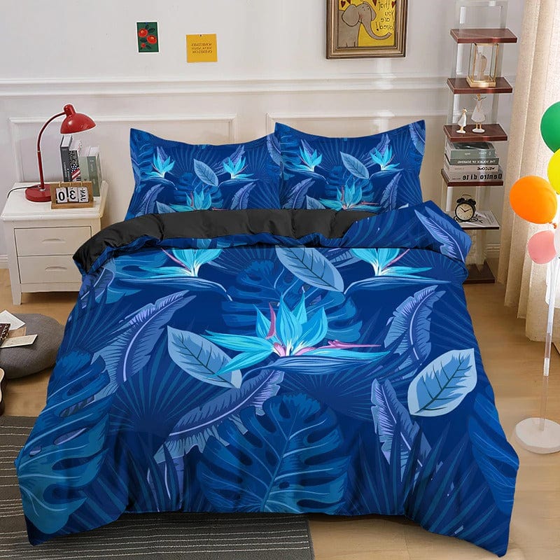 Housse de Couette Imprimé Feuille