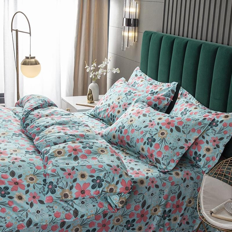 Housse de Couette Petites Fleurs Roses