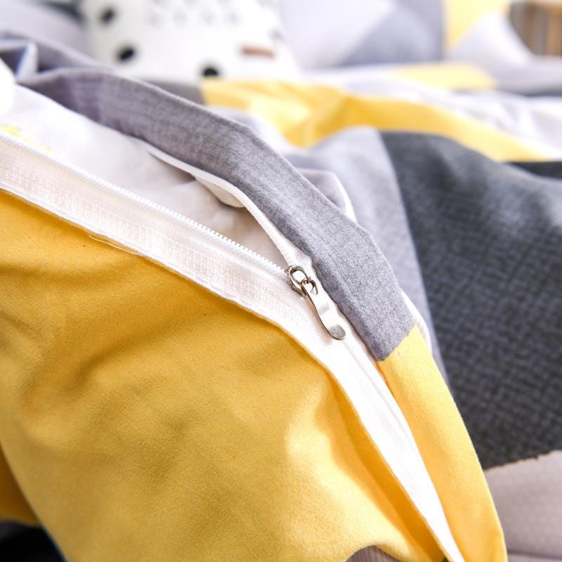 Housse de Couette Scandinave Jaune