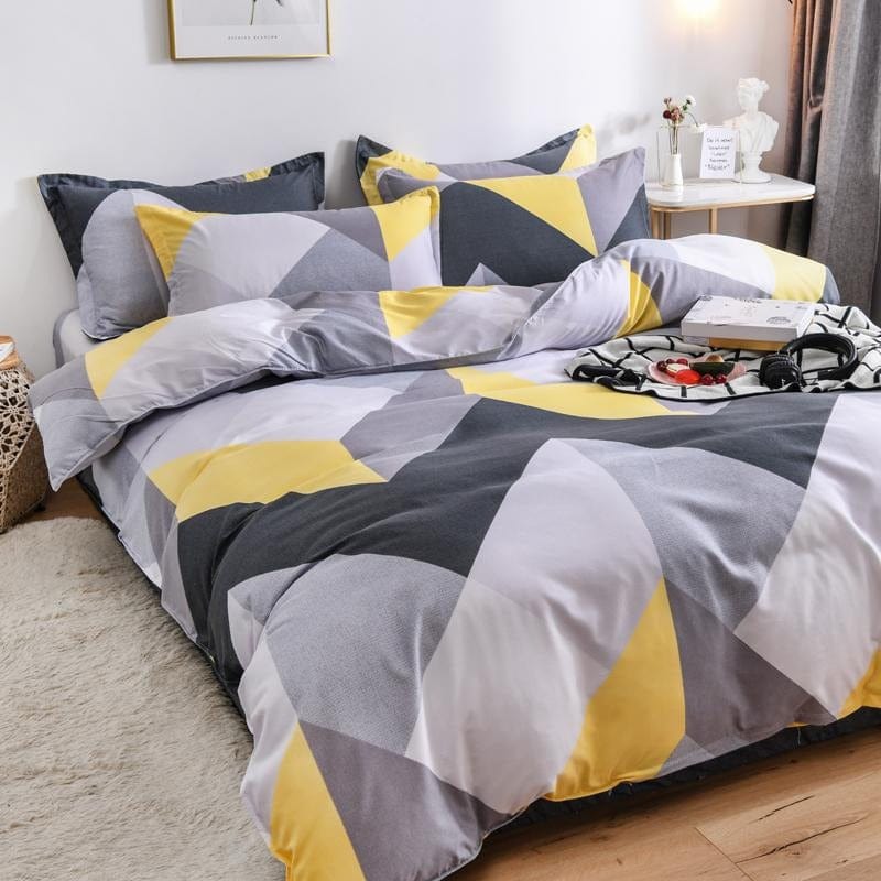 Housse de Couette Scandinave Jaune
