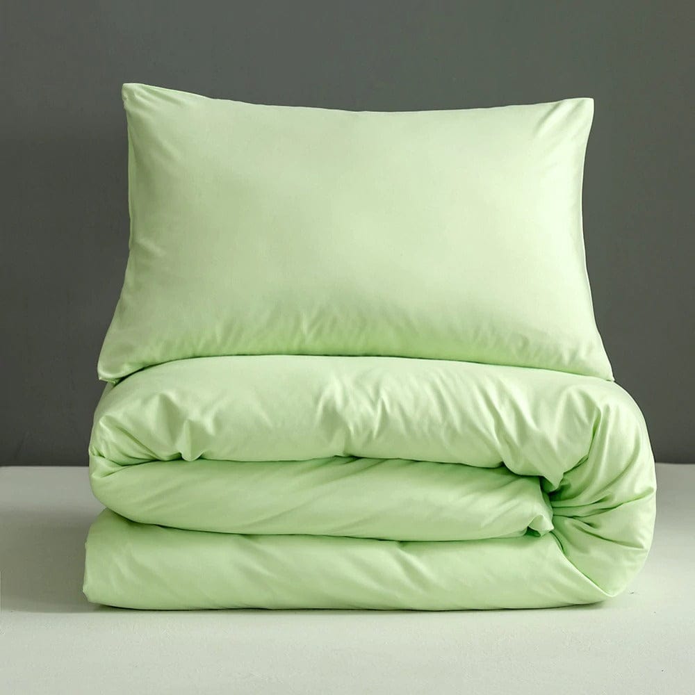 Housse de Couette Vert Amande