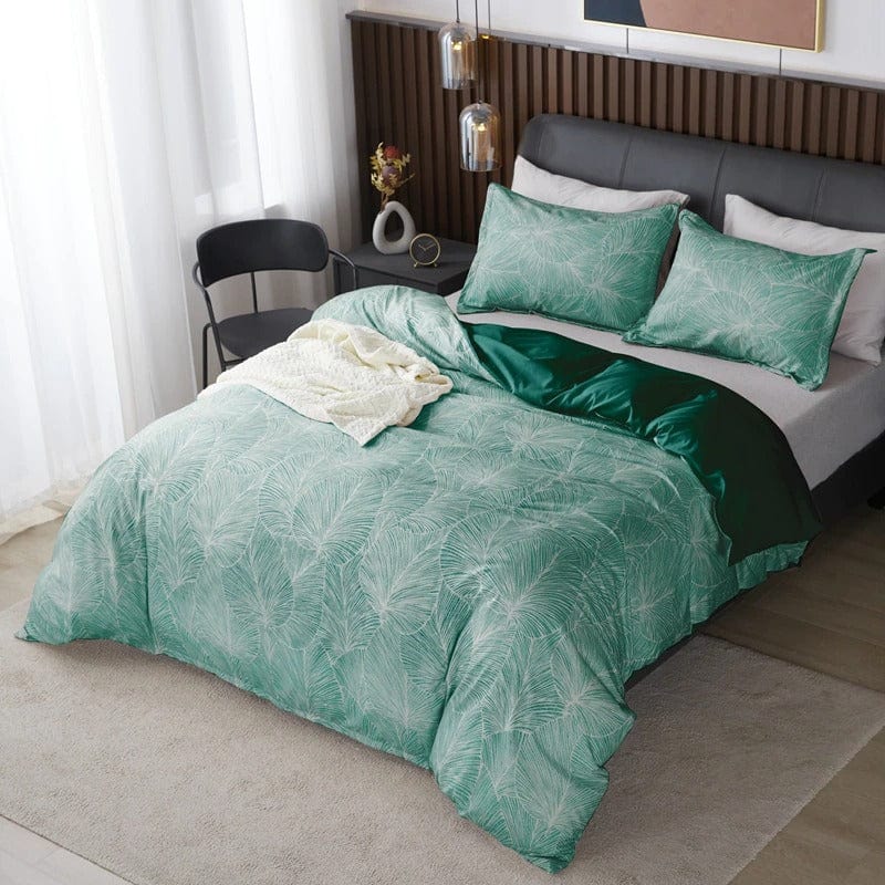 Housse de Couette Vert Foncé
