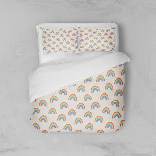 Housse de couette arc en ciel