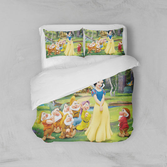 Housse de couette Blanche Neige et les 7 Nains