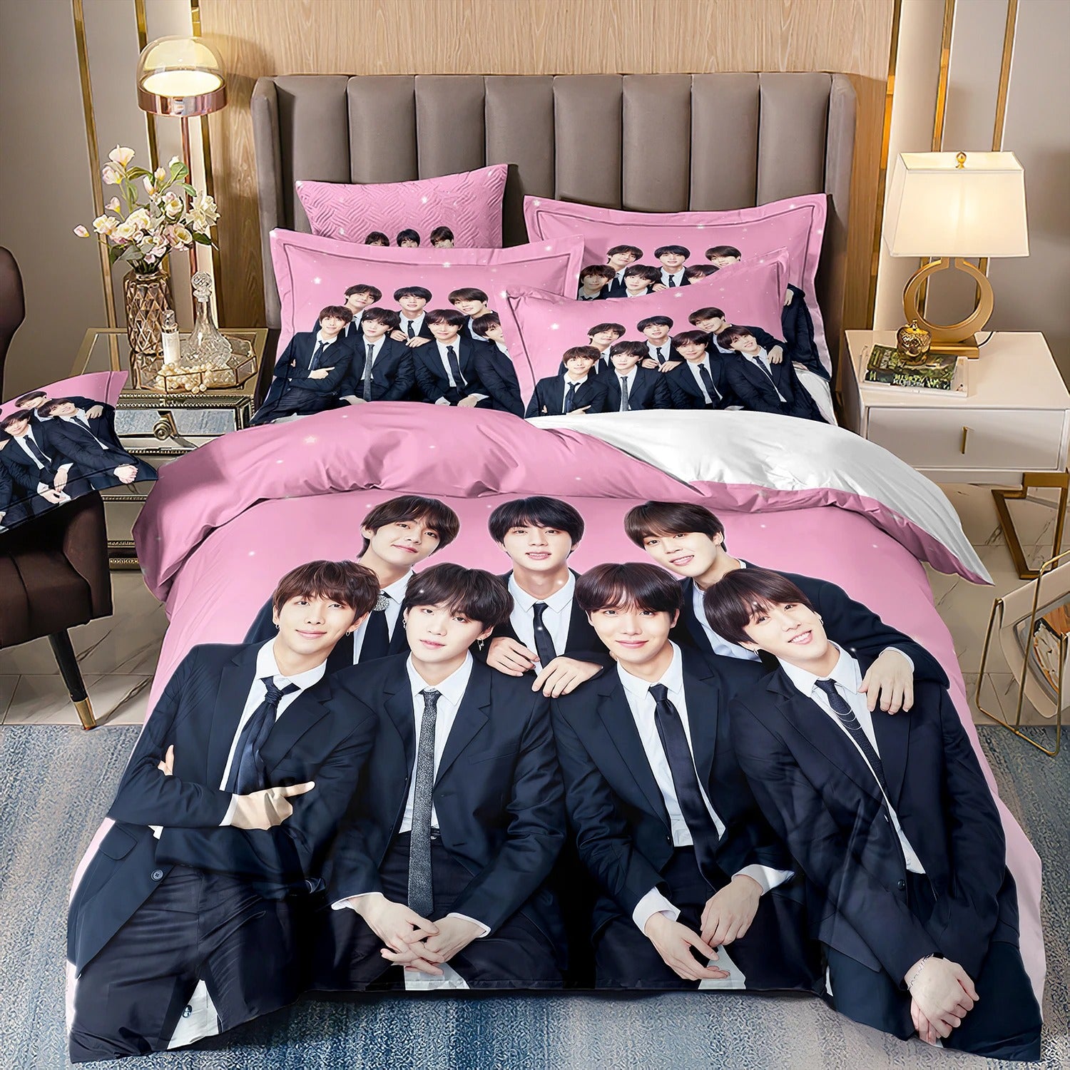 Housse de couette avec taie d'oreiller BTS - BEST KPOP SHOP