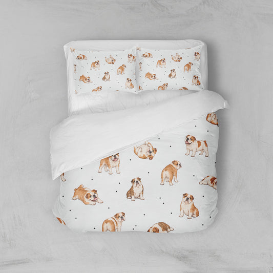 Housse de couette chien anglais