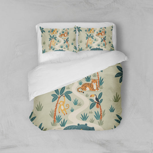 Housse de couette enfant jungle