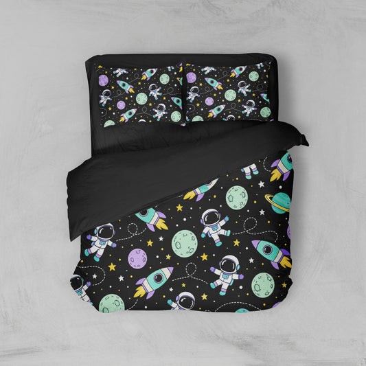 Housse de couette enfant espace