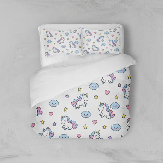 Housse de couette fille licorne