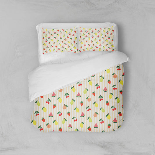 Housse de couette fruits