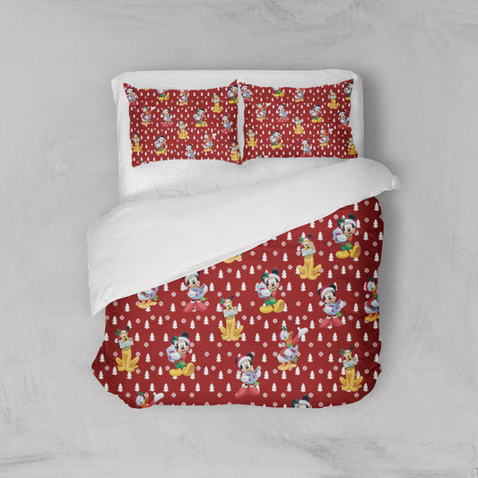 Housse de couette Mickey noël