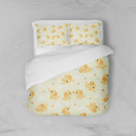 Housse de couette motif éléphant