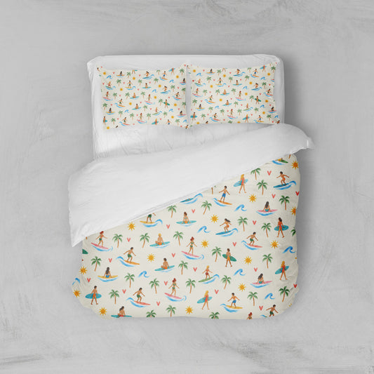 Housse de couette motif surf