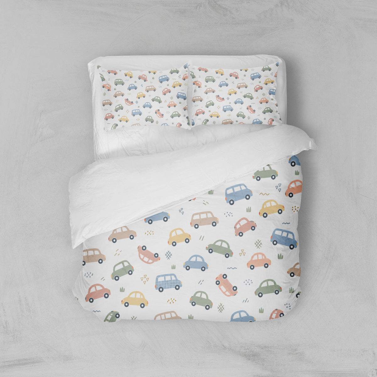 Housse de couette motif voiture