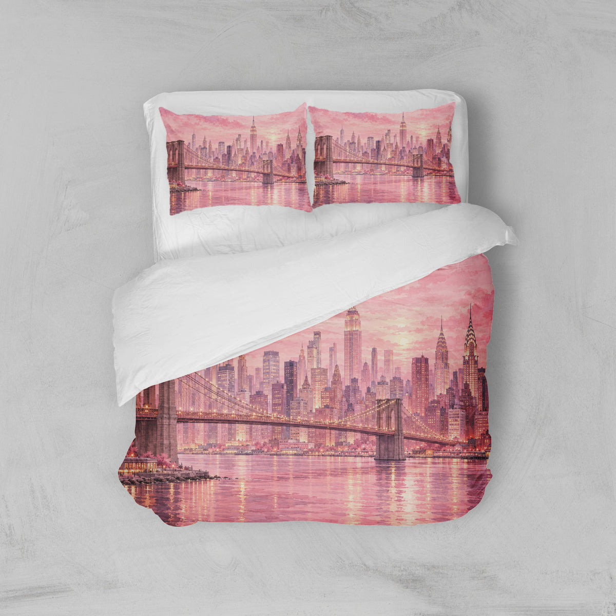 Housse de Couette New York Rose