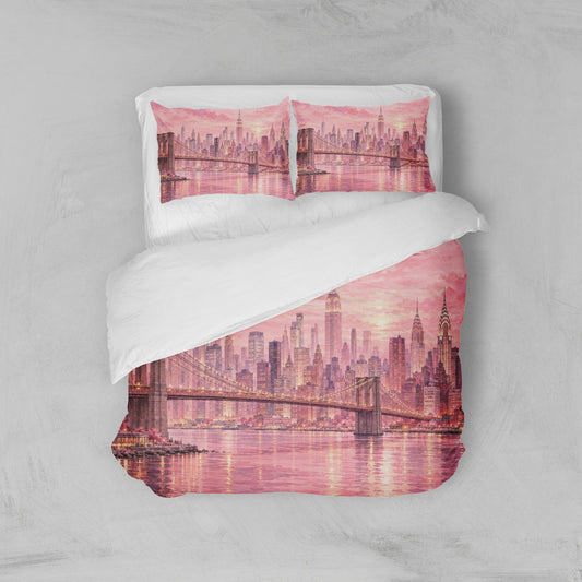Housse de Couette New York Rose