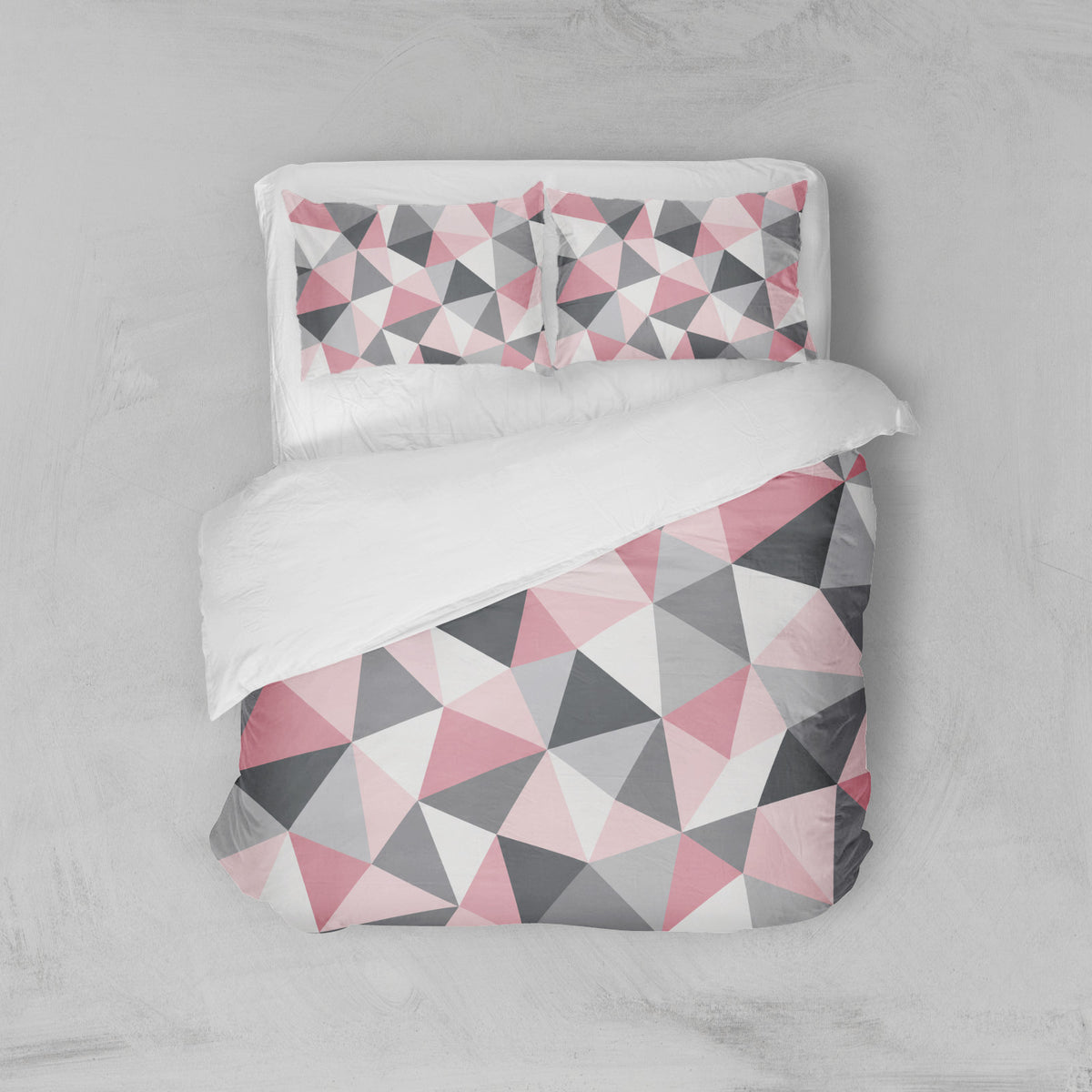 Housse de couette scandinave rose