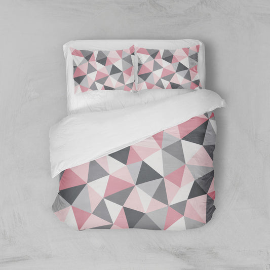 Housse de couette scandinave rose