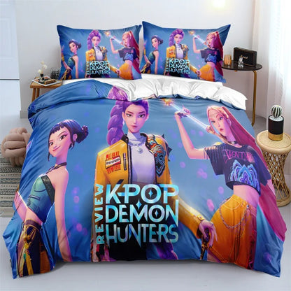 housse de couette kpop demon hunters