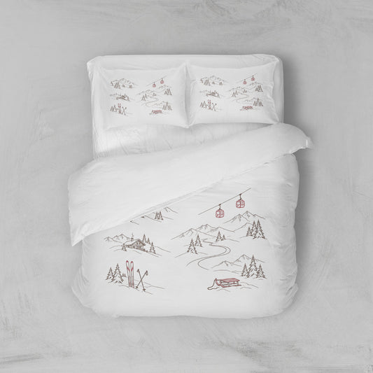Housse de couette montagne