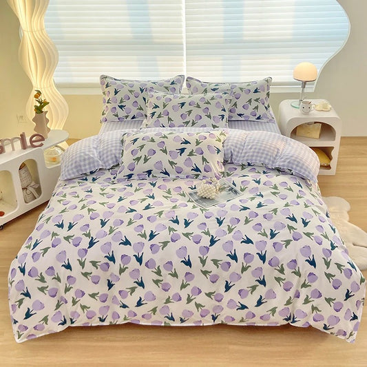 Housse de Couette 200x200 Fleurie