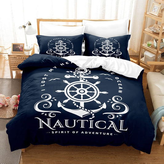 Housse de Couette Style Marin
