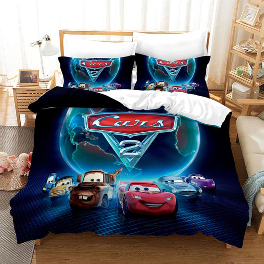 Housse de Couette Cars Bleu