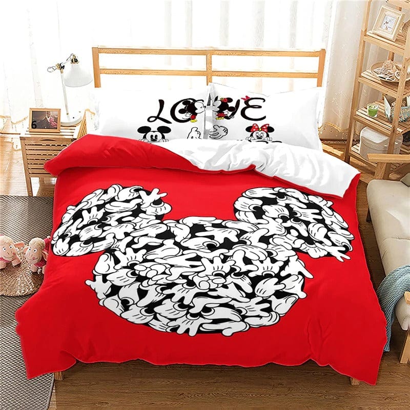 Housse de Couette Mickey Rouge