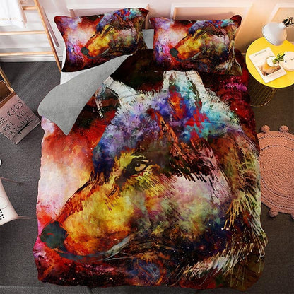 Housse de Couette Imprimée Loup