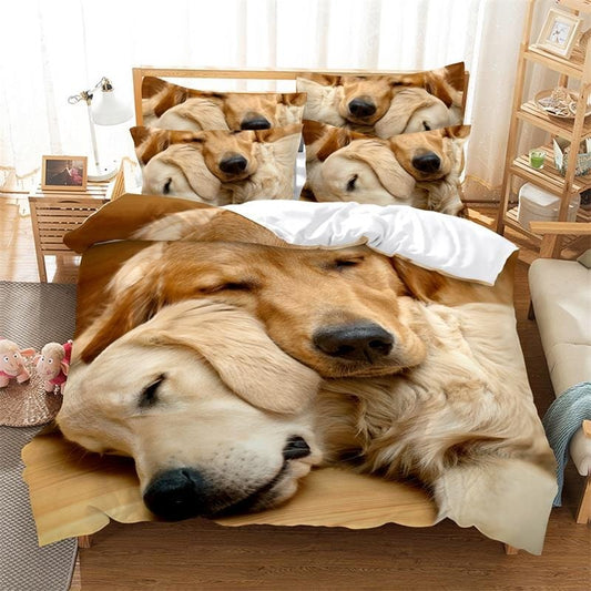 Housse de Couette 220x240 Motif Chien