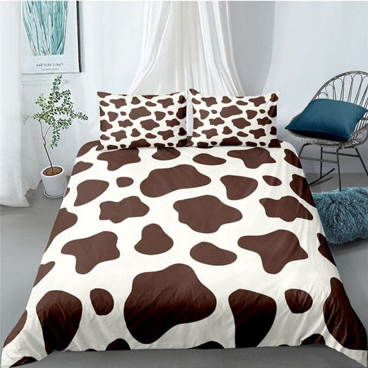 Housse de Couette avec Motif Vache