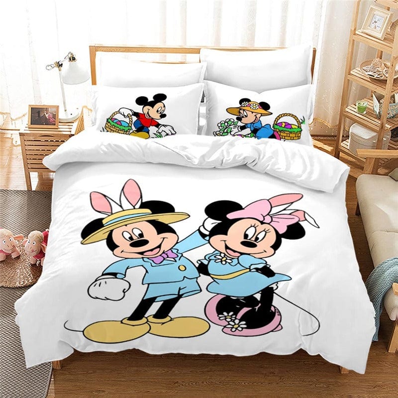 Housse de Couette Mickey Minnie Adulte
