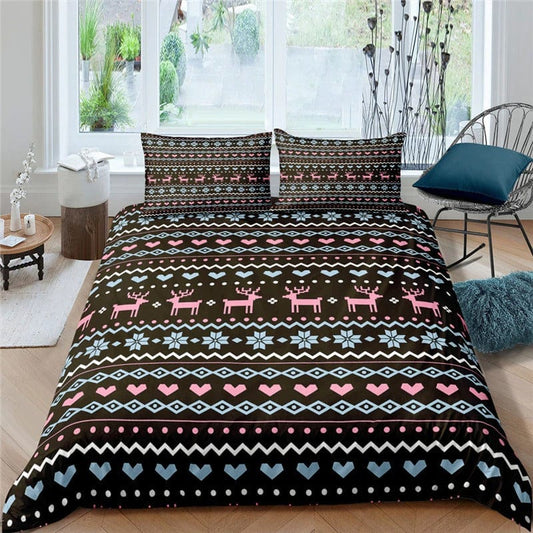 Housse de Couette Motif Chalet