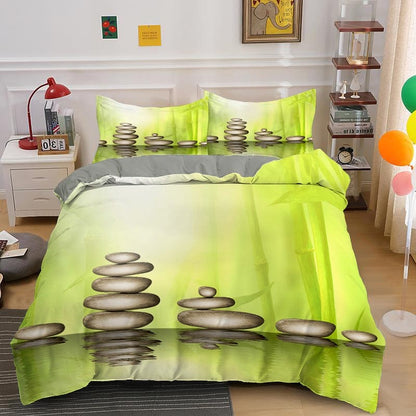Housse de Couette Zen Vert